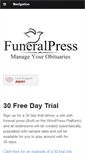 Mobile Screenshot of myfuneralhomesite.com